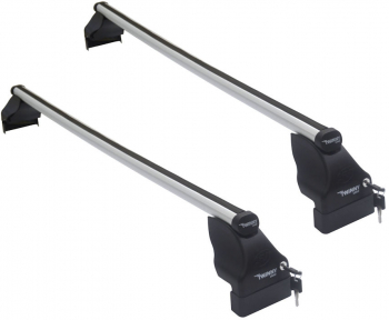 Set bare transversale portbagaj din aluminiu marca Twinny Load TL A27 kit complet cu bare suporti si antifurt cu cheie 