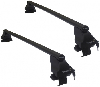 Set bare transversale portbagaj din otel marca Twinny Load TL S31 kit complet cu bare suporti si antifurt cu cheie 