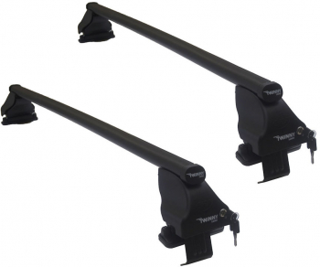 Set bare transversale portbagaj din otel marca Twinny Load TL S48 kit complet cu bare suporti si antifurt cu cheie 