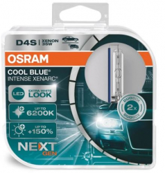 Set becuri D4S OSRAM 66440CBNHCB 12/24V 35W COOL BLUE INTENSE NextGen cu pana 150 mai multa lumina P32d-5 Omologare ECE pana la 
