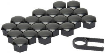 Set capace prezoane roata Automax 19mm 21buc negru 