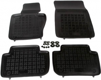 Set covorase auto din cauciuc BMW X3 E83 2004-2010 presuri tip tavita marca Rezaw Plast 