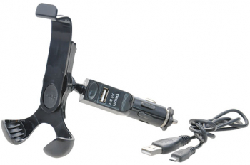 Suport auto Automax pentru telefon cu incarcator mini USB DC 5V 1500mA 