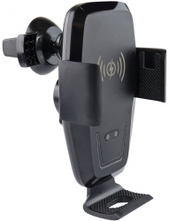 Suport auto cu incarcator wireless AMIO PHW-04 fixare grila ventilatie incarcare Qi reglabil 