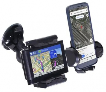 Suport auto pentru telefon dublu pentru telefon si GPS Streetwize 