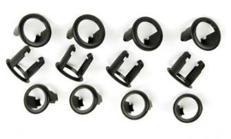 Suport senzor de parcare VALEO diam. exterior 23 mm negru mat 12 buc. 