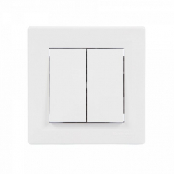 Intrerupator dublu ingropat comutator montaj incastrat standard 10A EPH0300121 Asfora Schneider 