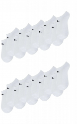 Set Kappa 10 perechi de sosete scurtecu detaliu pique dama - Alb 36-40 