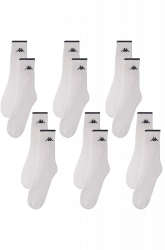Set Kappa 6 perechi de sosete pentru tenis cu logo barbati - Alb 43-46 