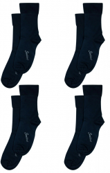 Set Overall 4 perechi de sosete Medical cu Lycra pentru diabetici barbati - Bleumarin 43-46 