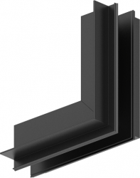 Sina magnetica colt exterior vertical rigips 27.6× 52.5mm negru BR-BY41-10121 Braytron smartsystem 