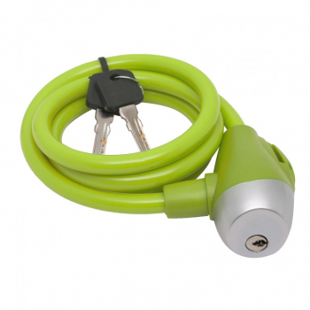 Antifurt bicicleta 10 mm x 120 cm verde