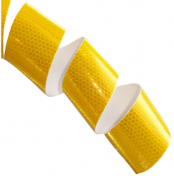 Banda reflectorizanta AERZETIX C17146 5 cm x 20 m galben 