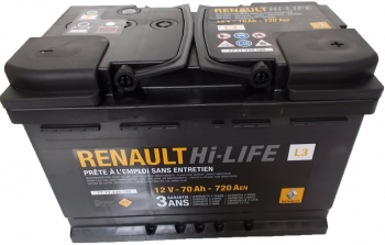 Baterie auto 70 Ah 720 A EN 12V Renault 7711238598