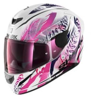 Casca moto HE4038E SHARK marime S Alb/roz 
