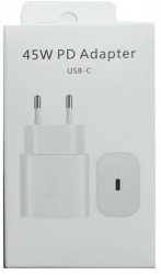 Incarcator retea Super Fast Travel Charger pentru Samsung S22/S22 Ultra/S22 Plus/S20 Ultra/Note 10 Plus 45W USB-C Alb Blister 