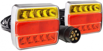 Kit lampi remorci 100x90 LED iluminare numar prindre cu magnet 02141 Amio 