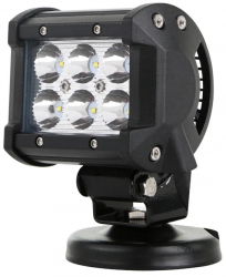 Lampa cu 6 LED-uri 10-30V 18W unghi radiere 30 de grade tip spot 4x9.8cm 6500K IP67 