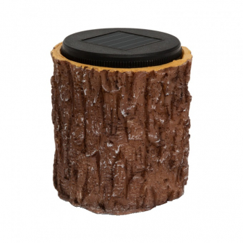 Lampa solara decorativa cu LED 10x11 cm model trunchi de copac 