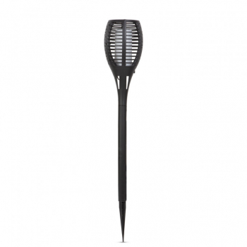 Lampa solara LED 12 led-uri model imitatie de flacara efect de iluminare 360° culoare LED portocaliu panou solar 2V 30 mA 300mAh 