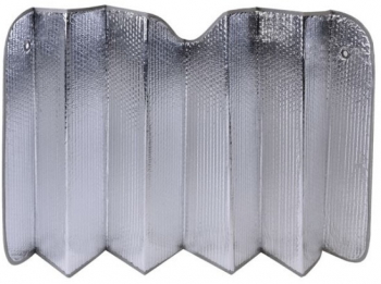 Parasolar auto aluminiu 130 x 60 cm