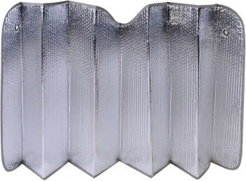 Parasolar auto din aluminiu DecorCasa 130 x 60 cm 