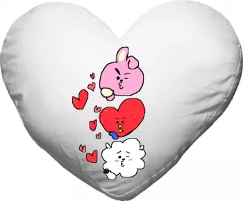 Perna personalizata bt21 inima poliester 