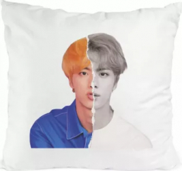 Perna personalizata bts jin poliester 40X40 cm 