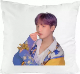 Perna personalizata bts suga poliester 40x40 cm 