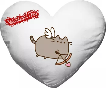 Perna personalizata cat pusheen inima 