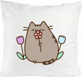 Perna personalizata cat pusheen poliester 40X40 cm 