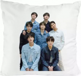 Perna personalizata kpop bts poliester 40 x 40 cm 