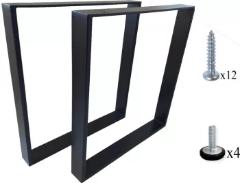 Set 2 bucati Picioare masa metal model Clasic 68x72 