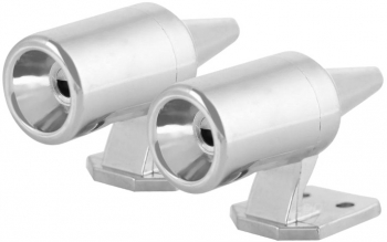 Set 2 fluiere cu ultrasunete pentru indepartarea animalelor Ultrasonic Repeller Chrome 