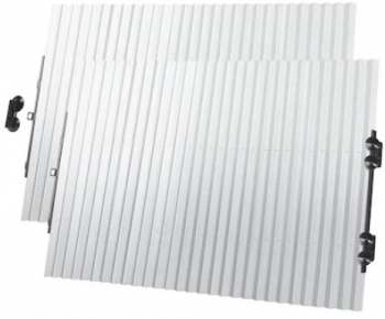 Set 2 x Parasolar Auto Retractabil pentru Parbriz sau Luneta 150x65 cm Gri 