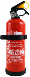 Stingator reincarcabil 1Kg cu manometru omologat si cu suport de fixare pe perete 