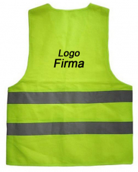 Vesta reflectorizanta personalizata / inscriptionata cu logoul firmei pachet 50 bucati 
