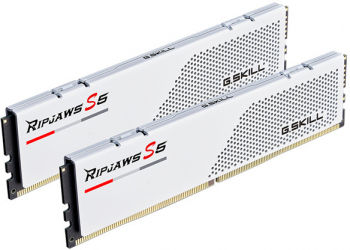Kit Memorie G.Skill Ripjaws S5 White 32GB 2x16GB DDR5 6000MHz CL32 Dual Channel Kit F5-6000J3238F16GX2-RS5W