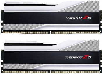 Memorie G.Skill Trident Z5 Silver 64GB DDR5 6000MHz CL32 Dual Channel Kit F5-6000J3238G32GX2-TZ5S 