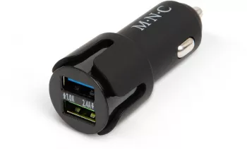 Adaptor de la bricheta 2 x USB &ndash negru 