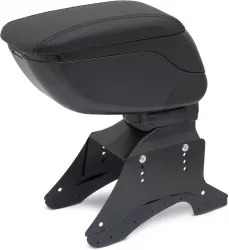 Cotiera universala auto cu compartiment de depozitare - negru 