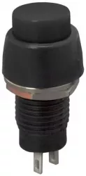 Intrerupator cu apasare 1 circuit 2A-250V OFF-ON negru 