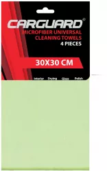 Set 4 lavete microfibra 30x30cm Carguard 