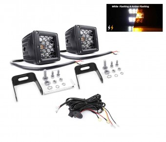 Set Led lampi de avarie cu lumina alba si portocalie 12-24V 2 buc HAL484 