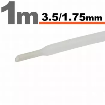 Tub termocontractibilTransparent &bull 3 5 / 1 75 mm 