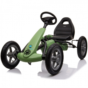Kart cu pedale si roti gonflabile Karera Kidscare Verde 