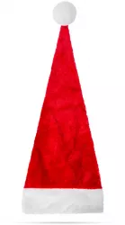 Caciula de Mos Craciun - rosu / alb - plus - 75 x 32 cm 