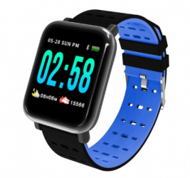 Ceas Smartwatch Techstar® A6 1.3inch Bluetooth 4.0 Monitorizare Tensiune Puls Oxigenare Sange Alerte Se 
