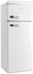 Frigider cu 2 usi Retro POINT RR240WN 209 l Clasa F H 147.5 cm Alb 
