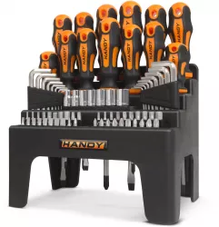 HANDY - Set de surubelnite - 77 de piese cu chei negative chei tubulare capete bit
